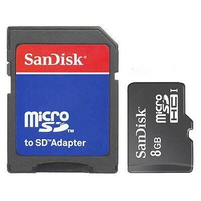 Brand New Sandisk Class 4 8gb Micro Sd/micro Sdhc/tf Flash Memory Card 8 Gb G 8g