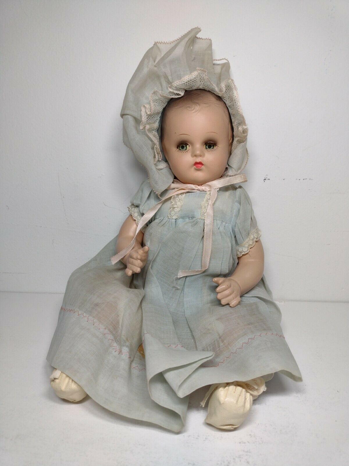 Genuine Horsman "art" Doll  Composition Cloth Body Crier Sleepy Eyes Baby W/tag