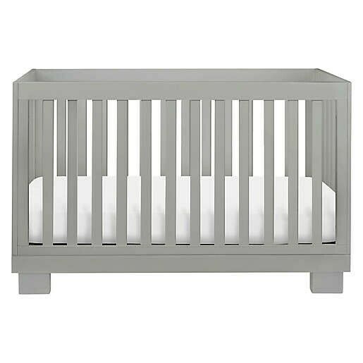 Babyletto M4201W Hudson 3-in-1 Convertible bed With Toddler Rail - Grey