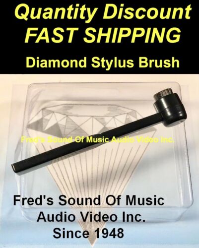 NEW Stylus Brush BEST RATED Carbon Fiber Bristle Record Needle Cleaner SEE VIDEO