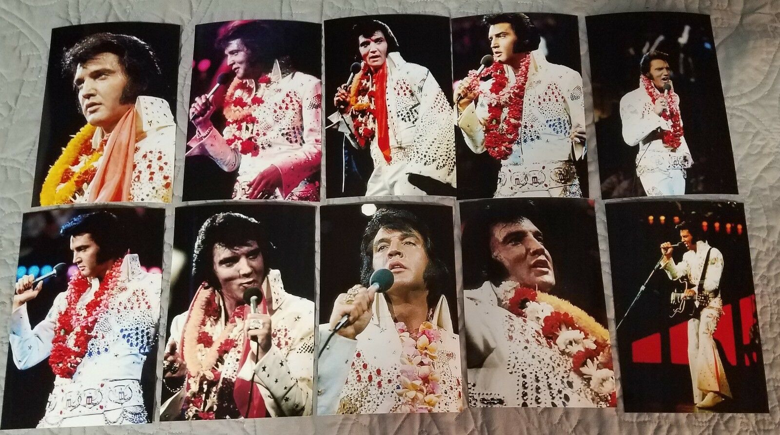 Elvis Presley Aloha from Hawaii 1973 Color 18 Photo Set Collection & Free CD-NEW