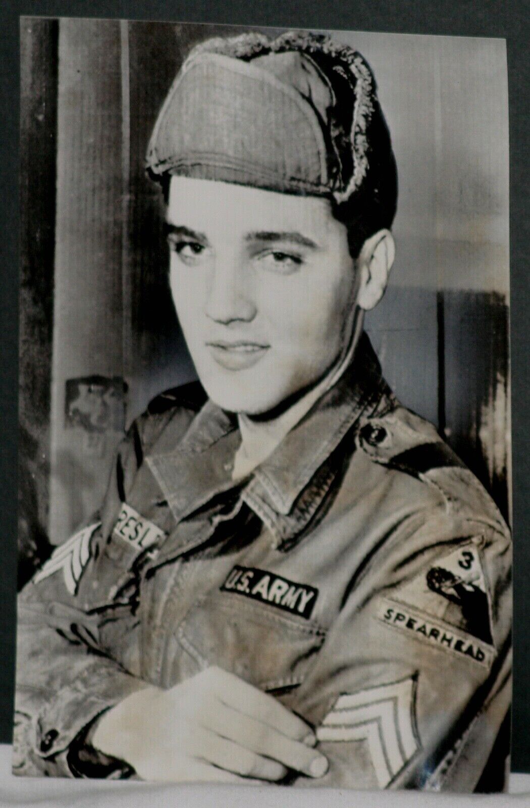 AMAZIING  1959 Elvis Presley, Wire Photo in U.S. Army Uniform, 5