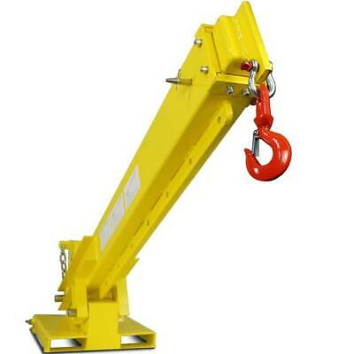 Titan Attachments Adjustable Hoist Pivoting Forklift Jib Boom Crane