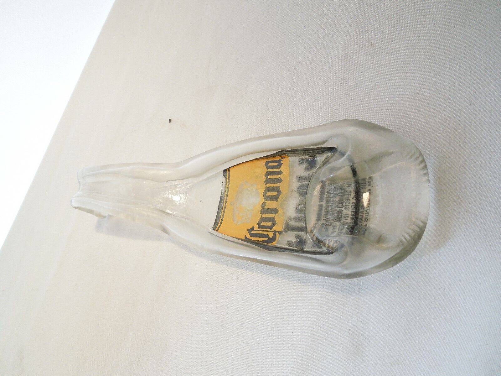 Corona Light Glass Bottle Spoon Rest / Holder / Ashtray 8 3/4" Long