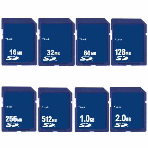 SD Card 16M 32M 64MB 128M 256M 512MB 1GB 2GB Secure Digital Sdandard Memory Card