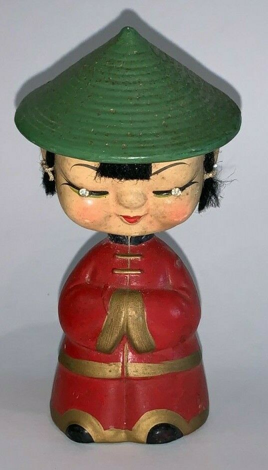 Vintage, China Doll, Bobble Head (made In Japan, Good Condition)