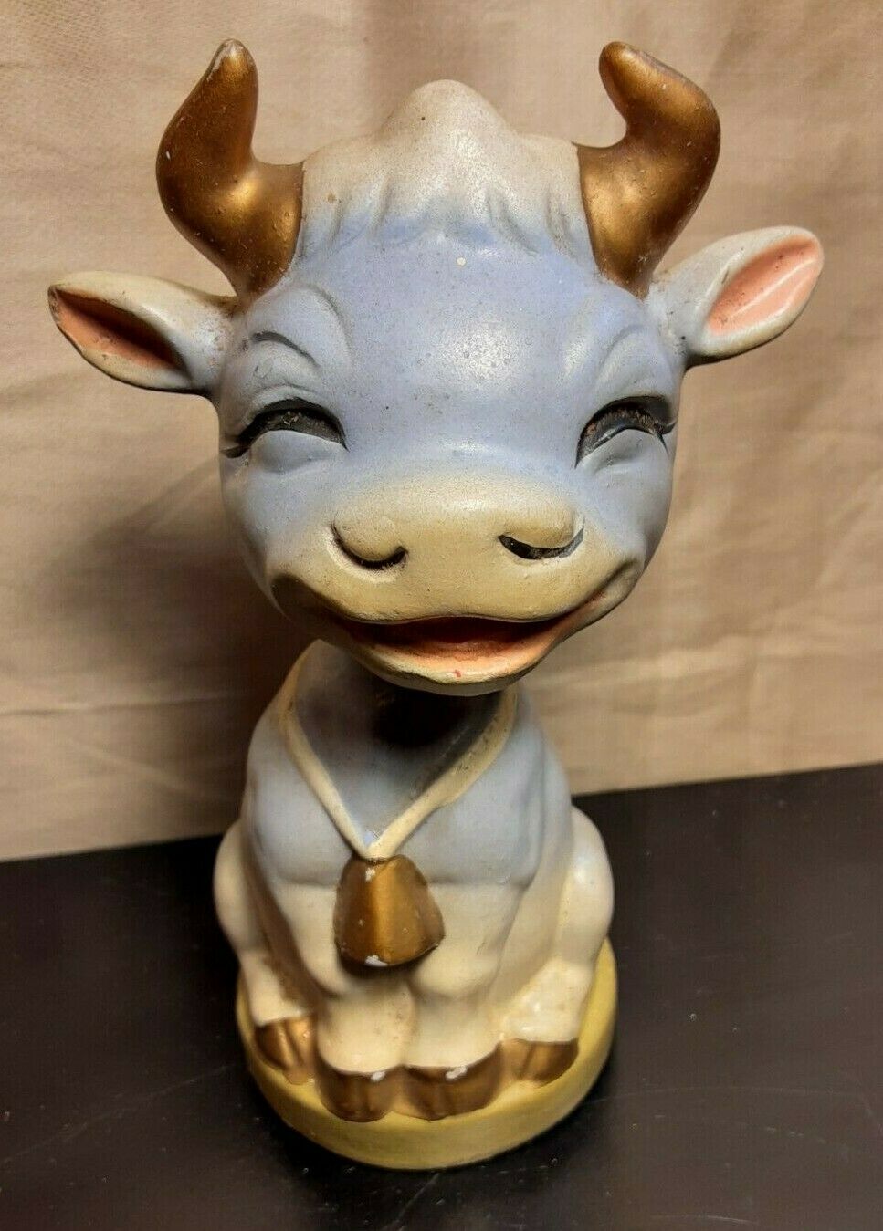 1960’s Cow Bobble Head Nodder Vintage Japan Farm Milk