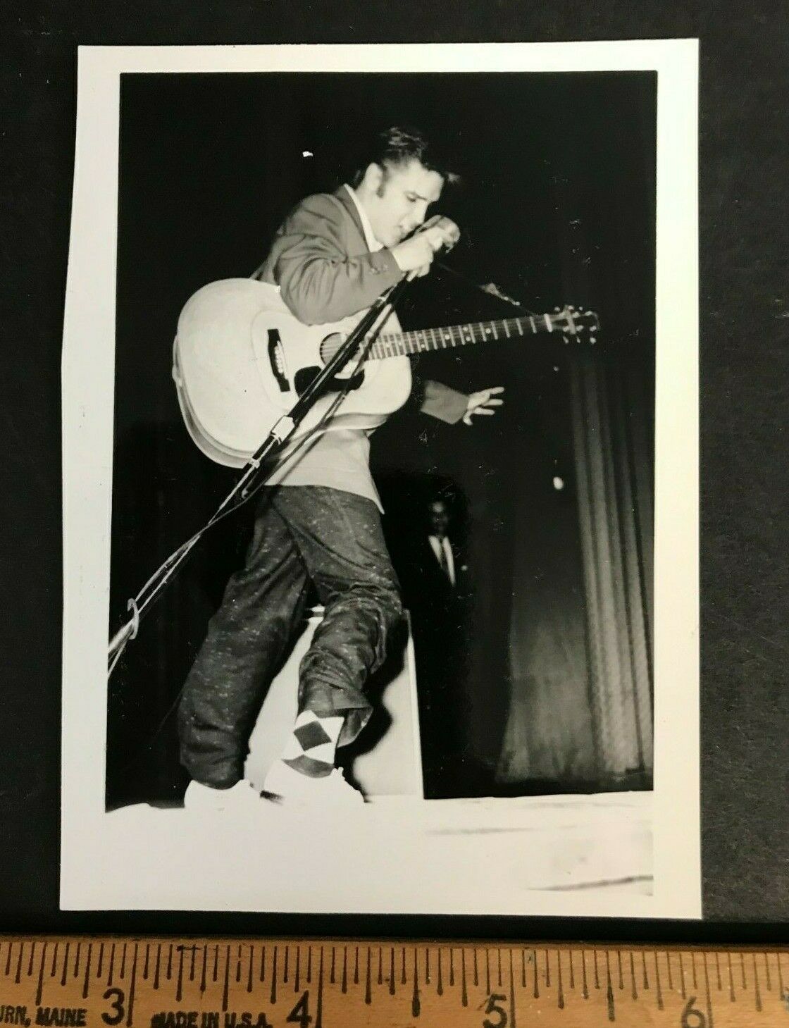 1956 Rare Original 4x5" Photo #4 Elvis Presley On Stage Dancing Great Cond!