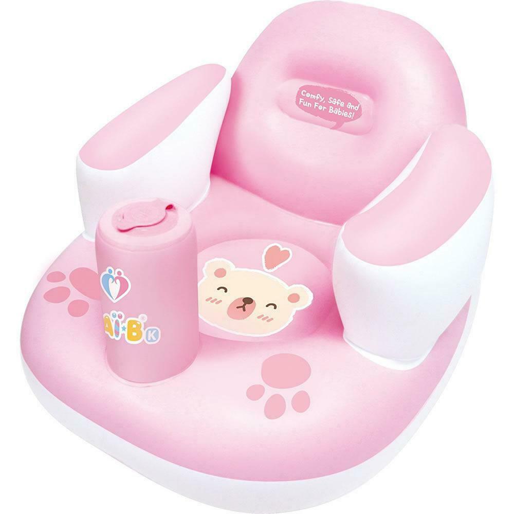 Nai-B K Hamster Inflatable Baby Chair Pink, for playing, eating, and lounging