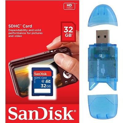 SanDisk 32GB SD Flash Memory Card 32 GIG For Digital Camera GPS SDSDB-032G-B35