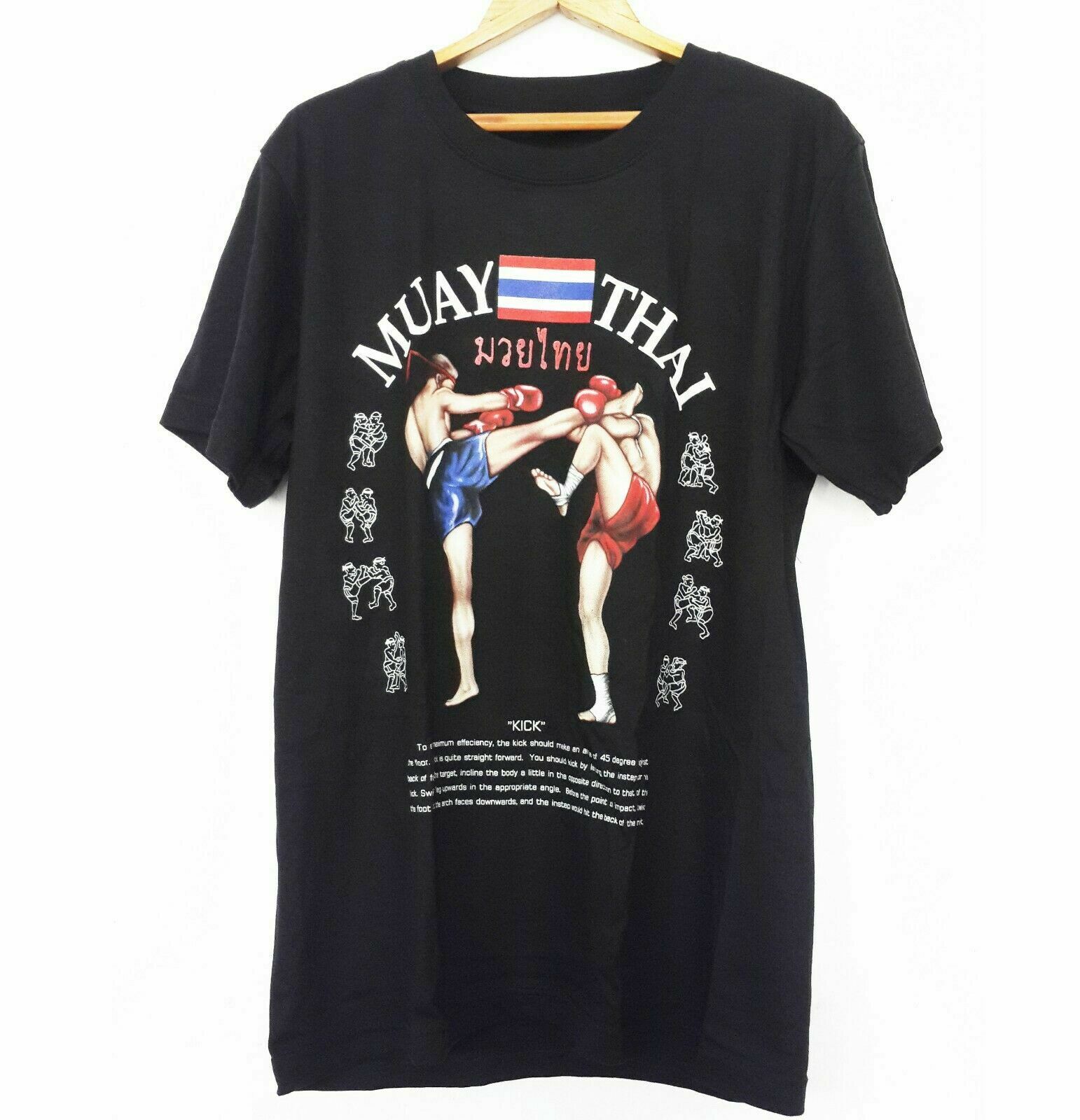 T-Shirt Muay Thai Kick Boxing Printed, Muay Thai