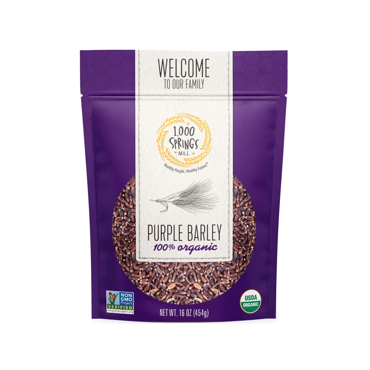 100% Organic Purple Barley 16 Oz. (4 pack)