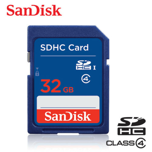 Sandisk 32gb Class 4 Sdhc Uhs-i Flash Memory Sd Card For Cameras