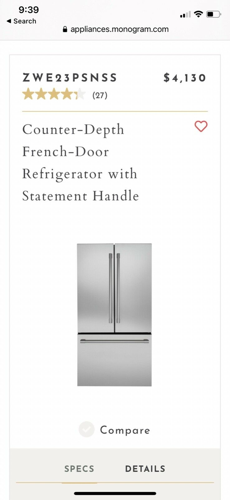 Ge Monogram Refrigerator 36